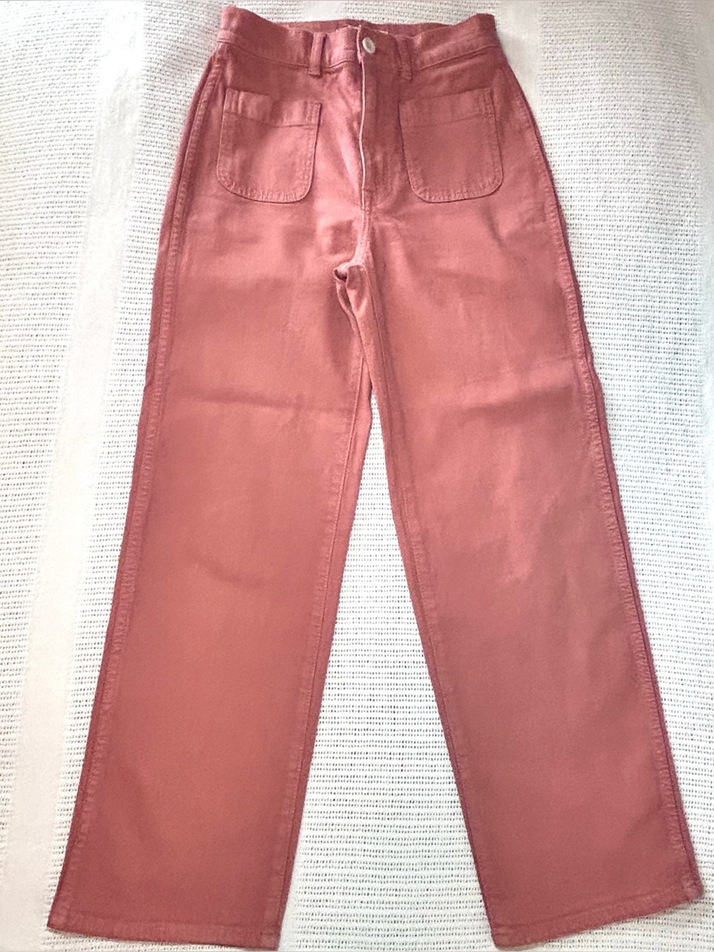 Madewell Emmett 2.0 Wide Leg Crop Pants Women’s 24 Dusty Rose